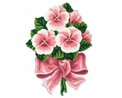 Collection D'Art Tapestry Canvas 30X40 Posy - Pink