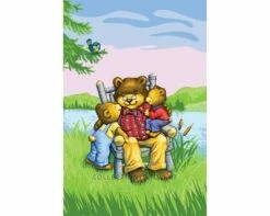 Collection D'Art Tapestry Canvas 30X40 Grampa Bear