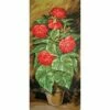 Collection D'Art Tapestry Canvas 30X60 Red Roses