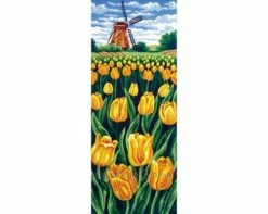Collection D'Art Tapestry Canvas 30X60 Field Of Tulips