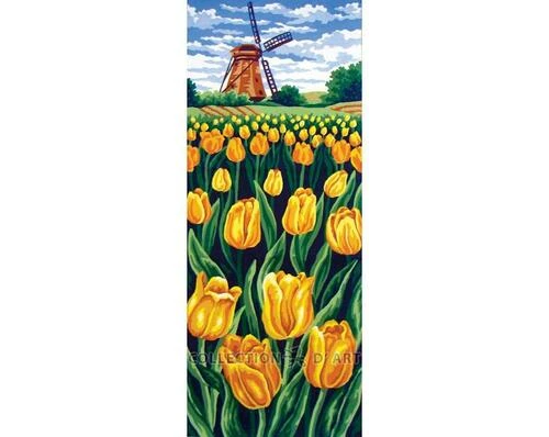 Collection D'Art Tapestry Canvas 30X60 Field Of Tulips 3 Collection D'Art Tapestry Canvas 30X60 Field Of Tulips
