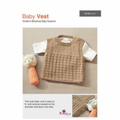 Broadway Yarns Baby Vest With Buttons