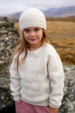 Lisa F LF43 - Alaska Sweater And Hat - Knitting Pattern