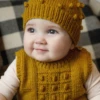 Lisa F BC125 - Avis Hat And Vest - Knitting Pattern