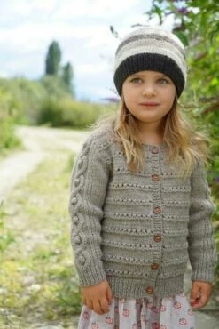 Lisa F Little Cupcakes LF38 McKenna Cardi And Hat Knitting Pattern