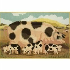 Elizabeth Bradley Tapestry Kit - The Gloucester Old Spot Sow & Piglets