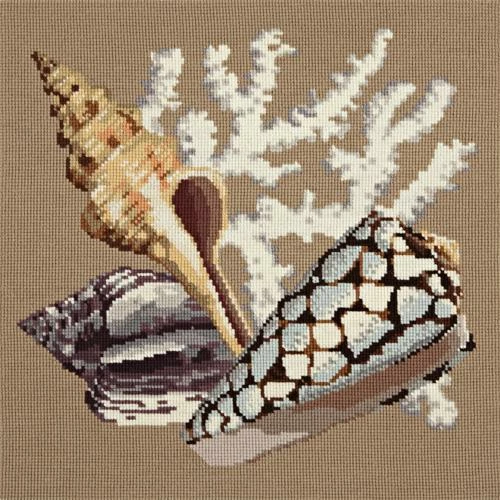 Elizabeth Bradley Tapestry Kit Staghorn Coral (Sand Background Wool) 3 Elizabeth Bradley Tapestry Kit Staghorn Coral (Sand Background Wool)