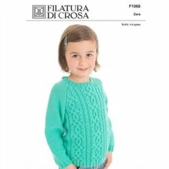 Filatura Di Crosa Pattern F1068 Cables And Raglan Jumper
