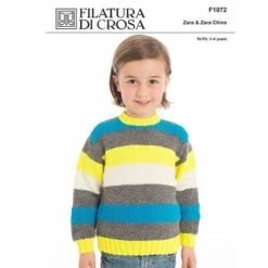 Filatura Di Crosa Pattern F1072 Texture And Stripes Jumper