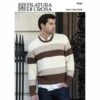 Filatura Di Crosa F920 Spoleto Men's Texture-Stripe Pullover -Cheap Knitting Needles Store f920 1 637406200785161869