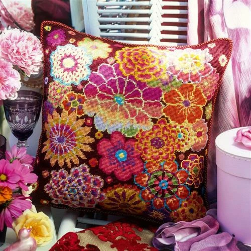 Ehrman Tapestry Kit - Fire Flowers 3 Ehrman Tapestry Kit - Fire Flowers