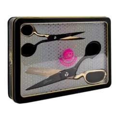 Tula Pink Limited Edition Black & Gold Scissor Tin
