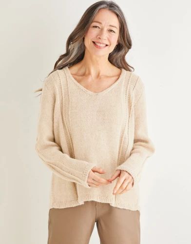 Sirdar 10173 - V-Neck Stripe Sweater 5 Sirdar 10173 - V-Neck Stripe Sweater - Image 3