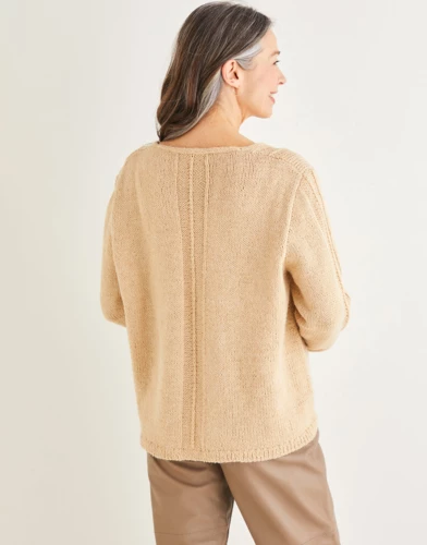 Sirdar 10173 - V-Neck Stripe Sweater 4 Sirdar 10173 - V-Neck Stripe Sweater - Image 2