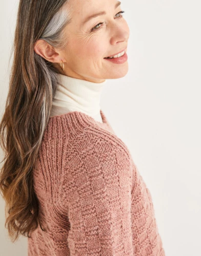 Sirdar 10178 - Checked Raglan Sweater 5 Sirdar 10178 - Checked Raglan Sweater - Image 3