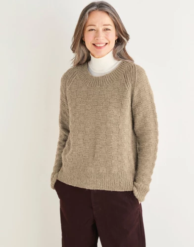 Sirdar 10178 - Checked Raglan Sweater 9 Sirdar 10178 - Checked Raglan Sweater - Image 7