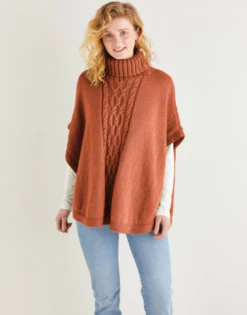 Sirdar 10163 Roll Neck Poncho - Knitting Pattern -Cheap Knitting Needles Store image 2023 07 19t101 34zccuys.rah