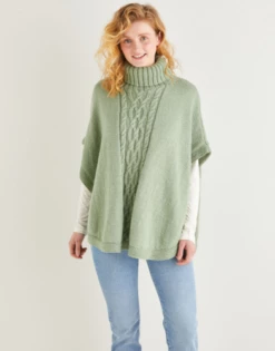 Sirdar 10163 Roll Neck Poncho - Knitting Pattern -Cheap Knitting Needles Store image 2023 07 19t101 v32pledf.ghd