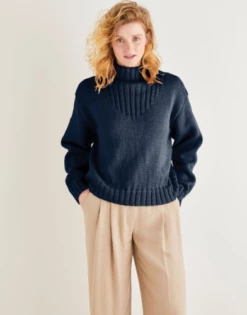 Sirdar 10169 Funnel Neck Rib Detail - Knitting Pattern -Cheap Knitting Needles Store image 2023 07 19t102 s1muse32.rdn