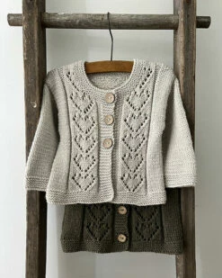 The Kiwi Stitch & Knit Co Lilly Cardigan (6M-9Years) - Knitting Pattern / Kit
