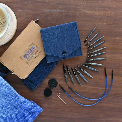 Knitpro Indigo Wood Mini Interchangable Needle Set - 50mm 6 Knitpro Indigo Wood Mini Interchangable Needle Set - 50mm - Image 4