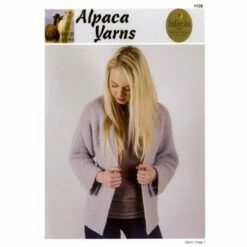 Alpaca Yarns 1128 Cosy Cardigan - Knitting Pattern