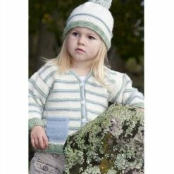 Lisa F Little Cupcakes LF02 Stripe Cardigan With Patch Pockets -Cheap Knitting Needles Store lf02 2 637406200817657766 1