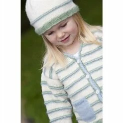 Lisa F Little Cupcakes LF02 Stripe Cardigan With Patch Pockets -Cheap Knitting Needles Store lf02 3 637406200818255930 1