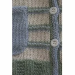 Lisa F Little Cupcakes LF02 Stripe Cardigan With Patch Pockets - Knitting Pattern / Kit -Cheap Knitting Needles Store lf02 4 637406200818884236