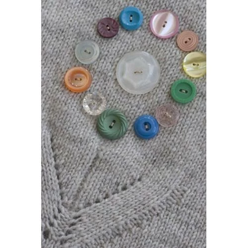 Lisa F Little Cupcakes LF07 Sweater With Antique Button Flower 5 Lisa F Little Cupcakes LF07 Sweater With Antique Button Flower - Image 3