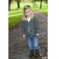 Lisa F Little Cupcakes LF09 Leaf Detail Cardigan