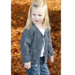 Lisa F Little Cupcakes LF09 Leaf Detail Cardigan -Cheap Knitting Needles Store lf09 2 637406201275588237