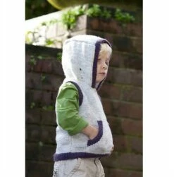 Lisa F Little Cupcakes LF15 Hooded Vest With Patch Pocket -Cheap Knitting Needles Store lf15 2 637406201286669479