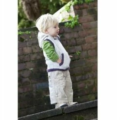 Lisa F Little Cupcakes LF15 Hooded Vest With Patch Pocket -Cheap Knitting Needles Store lf15 3 637406201287184591