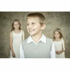 Lisa F Little Cupcakes LF27 Boys V-Neck Vest And Rib Beanie -Cheap Knitting Needles Store lf27 6 637406200330072718