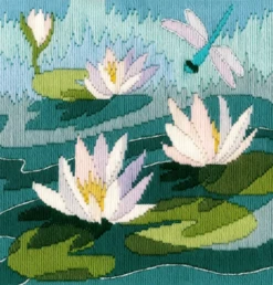 Bothy Threads Long Stitch Kit - Water Lilies