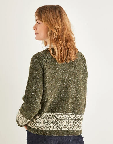 Sirdar Women’s Yorkshire Fairisle Cardigan In Haworth Tweed 10156 4 Sirdar Women’s Yorkshire Fairisle Cardigan In Haworth Tweed 10156 - Image 2