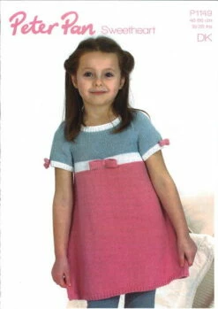 Peter Pan P1149 Girl's Dresses In DK