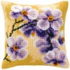 Vervaco Cross Stitch Cushion Kit - Orchid -Cheap Knitting Needles Store pn 00084881 mdpx5x1e.1yf