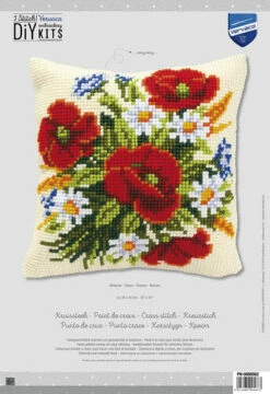 Vervaco Cross Stitch Cushion Kit - Flowers #4 -Cheap Knitting Needles Store pn 00085628 0hweoghc.k5l