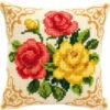 Vervaco Cross Stitch Cushion Kit - Flowers #1
