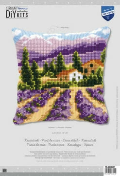Vervaco Cross Stitch Cushion Kit - Provence -Cheap Knitting Needles Store pn 00086378 vgoybwh4.thq