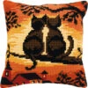 Vervaco Cross Stitch Cushion Kit - Cats On A Branch -Cheap Knitting Needles Store pn 00086621 j22m0sfz.0bo
