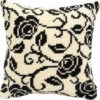 Vervaco Cross Stitch Cushion Kit - Black Rose -Cheap Knitting Needles Store pn 00087401 5oifyukd.uhg