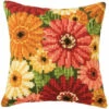 Vervaco Cross Stitch Cushion Kit - Summer Flowers -Cheap Knitting Needles Store pn 00087961 cruh1w3a.200