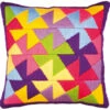 Vervaco Long Stitch Cushion Kit - Colourful Geometric -Cheap Knitting Needles Store pn 00108671 cgh3x0vk.c5b