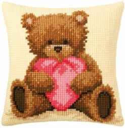 Vervaco Cross Stitch Cushion Kit - Popcorn I Love You