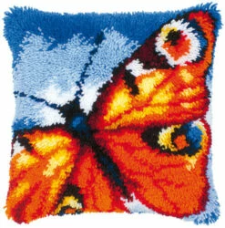 Vervaco Latch Hook Kit - Orange Butterfly