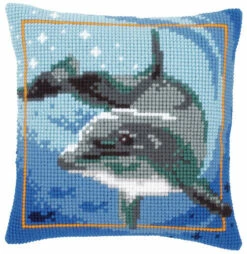 Vervaco Cross Stitch Cushion Kit - Dolphin #1