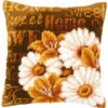 Vervaco Cross Stitch Cushion Kit - Modern Daisies -Cheap Knitting Needles Store pn 00217061 zjlonfpz.edk